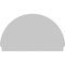 Ekena Millwork Half Round 3 Spoke Architectural Grade PVC Combination Pediment, 62"W x 37-3/4"H x 2-3/4"P PEDPC062X380HRO03 - alternate 6